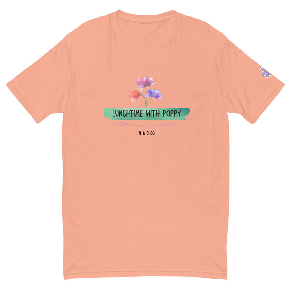 Pastel Lunchtime with Poppy- Short Sleeve T-shirt