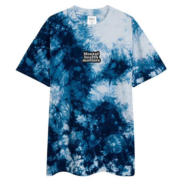 MHM (embroidered) Oversized tie-dye t-shirt