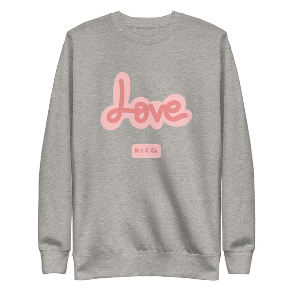 LOVE Unisex Premium Sweatshirt