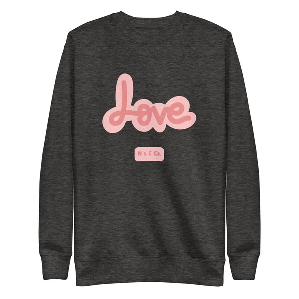 LOVE Unisex Premium Sweatshirt