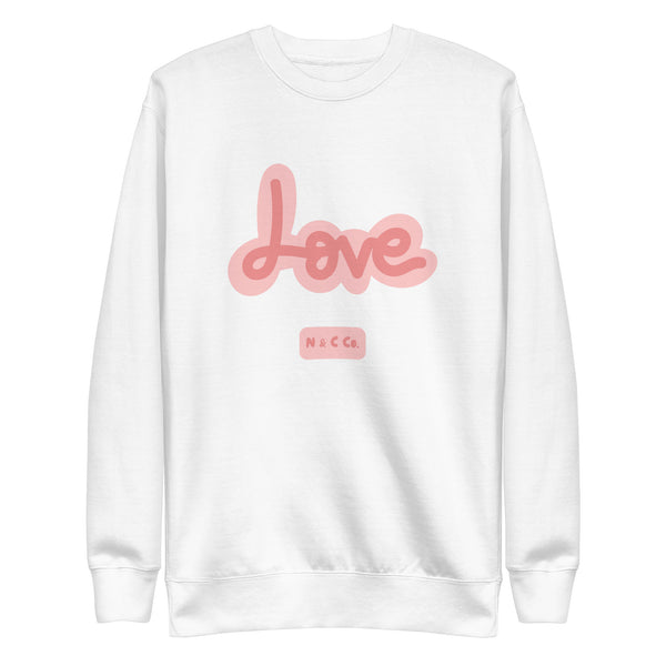 LOVE Unisex Premium Sweatshirt