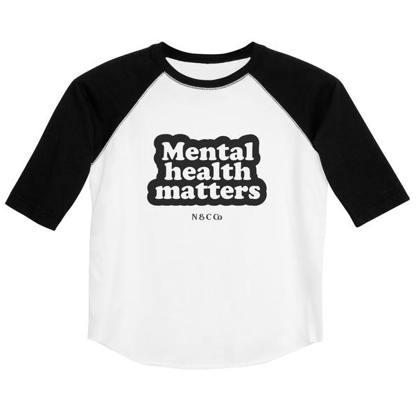 Youth Mental Health Matters baseball shirt