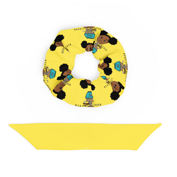 Yellow N & C Logo Scrunchie