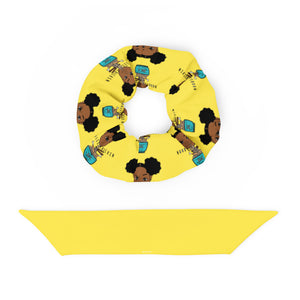 Yellow N & C Logo Scrunchie