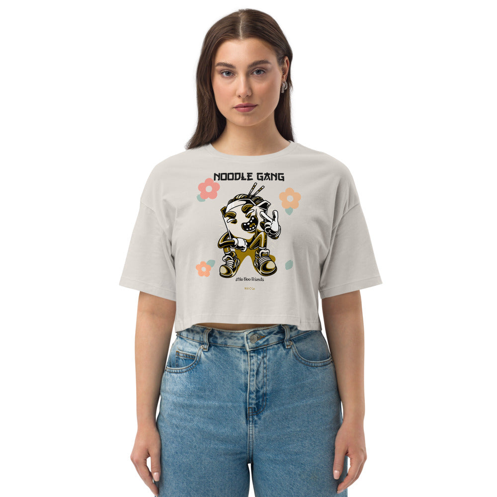 Noodle Gang-No Noo Friends/Loose drop shoulder crop top