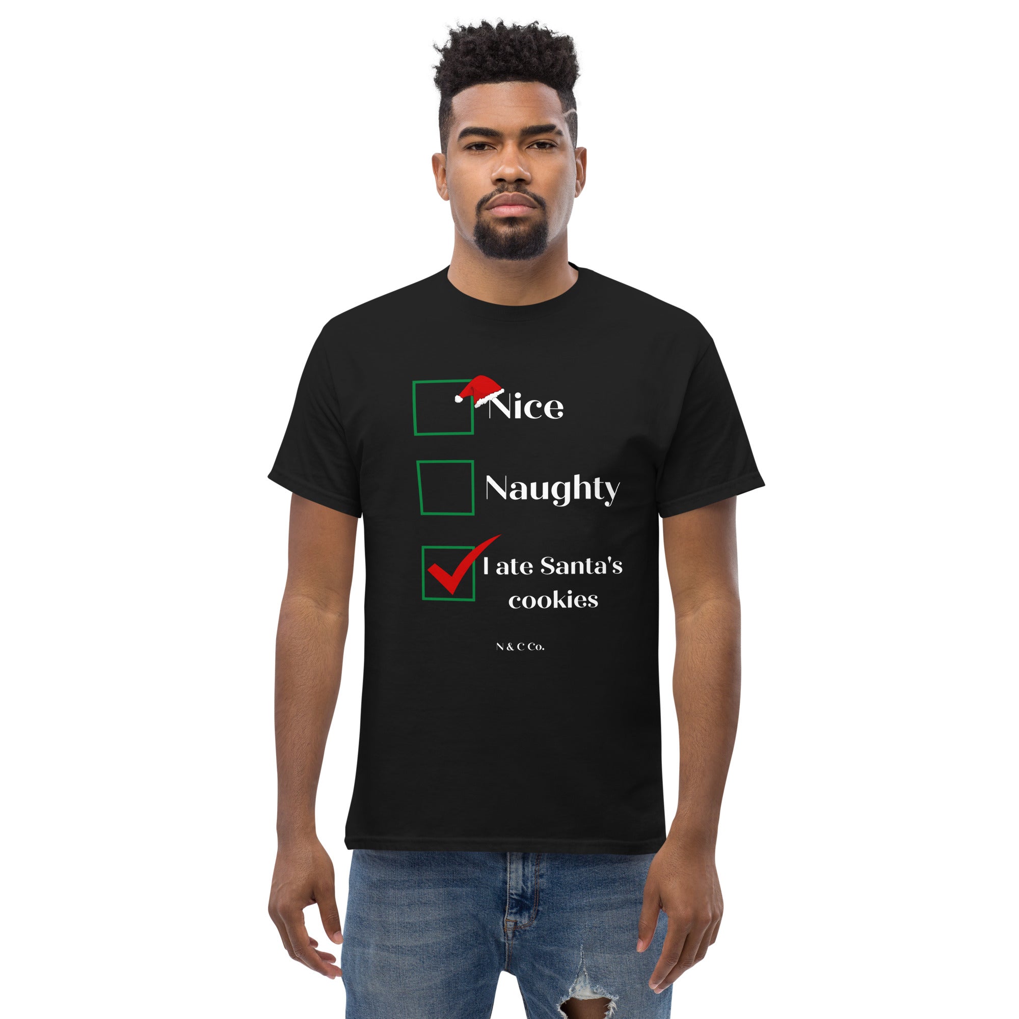 Unisex Nice or Naughty Christmas Tee