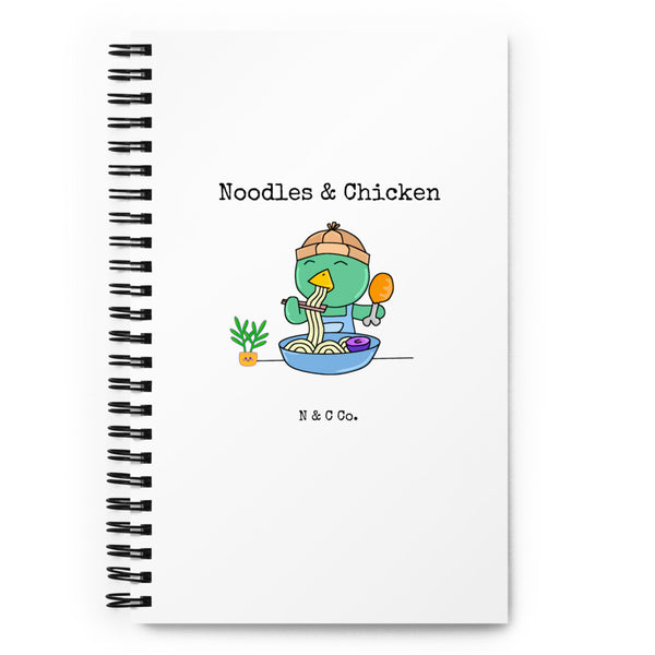 Chicken Noodle Eater Spiral notebook