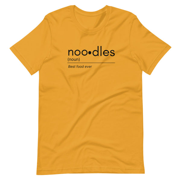 Noo.dle Minimal Tee: Short-Sleeve Unisex T-Shirt