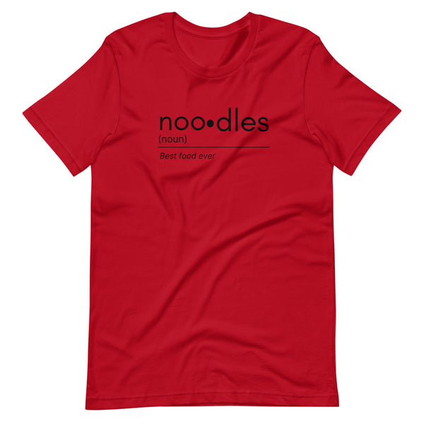 Noo.dle Minimal Tee: Short-Sleeve Unisex T-Shirt