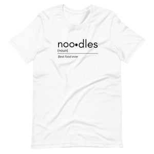 Noo.dle Minimal Tee: Short-Sleeve Unisex T-Shirt