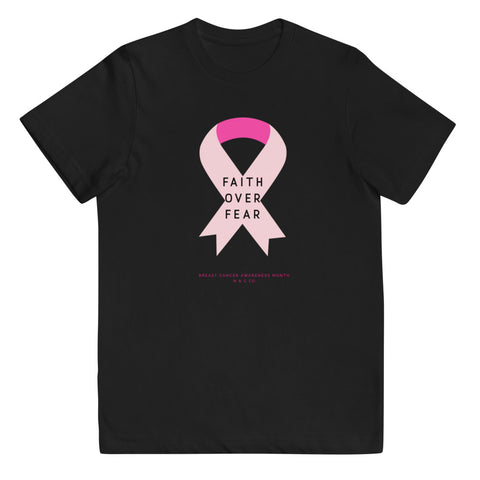 LIMITED EDITION! Breast Cancer Awareness (Faith over Fear)Youth jersey t-shirt