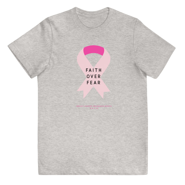 LIMITED EDITION! Breast Cancer Awareness (Faith over Fear)Youth jersey t-shirt