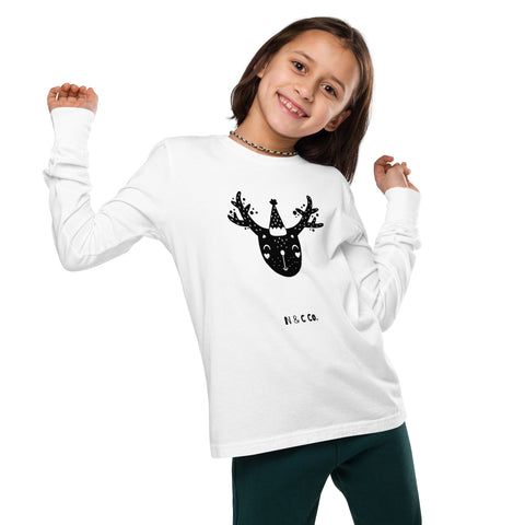 Youth Reindeer long sleeve tee