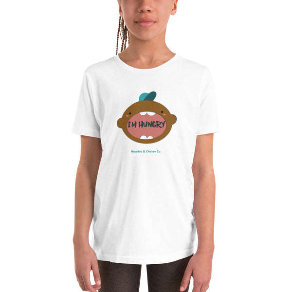 Youth- I'm Hungry!!!   Short Sleeve T-Shirt (brown baby)