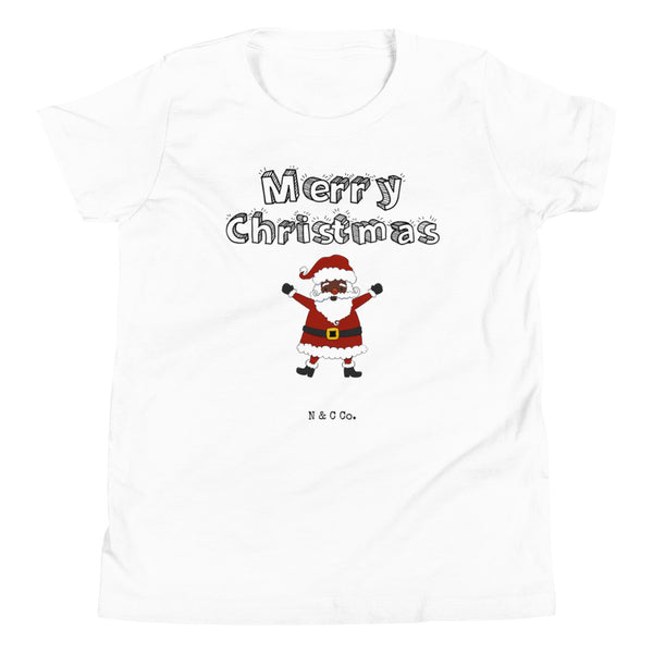 Youth Black Santa- Representation Matters  Short Sleeve T-Shirt